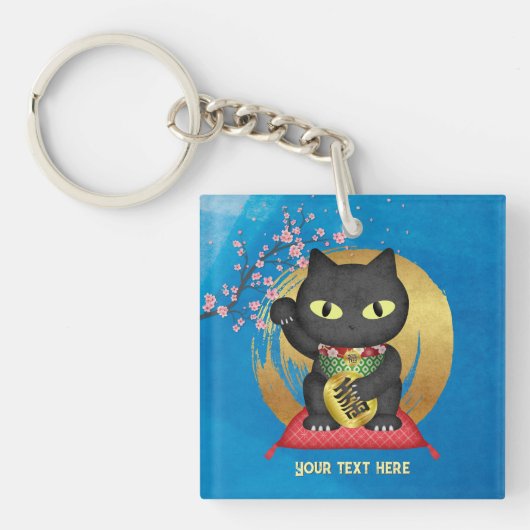 Maneki Neko Lucky Poilue Sleutelhanger (voorkant)