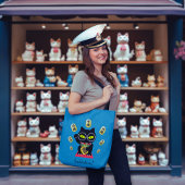 Maneki Neko Lucky Poilue Tote Bag