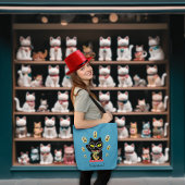 Maneki Neko Lucky Poilue Tote Bag