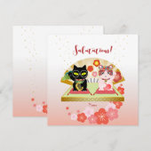 Maneki Neko Lucky Poiluna Bedankkaart (Voorkant / Achterkant)