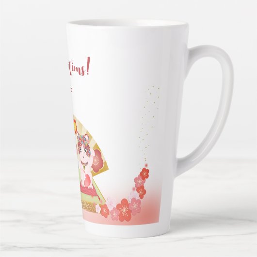 Maneki Neko Lucky Poiluna Latte Mok (Rechts)