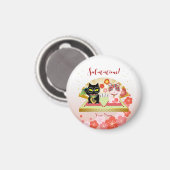 Maneki Neko Lucky Poiluna Magneet (Voorkant / Achterkant)