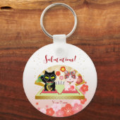Maneki Neko Lucky Poiluna Ronde Sleutelhanger (Voorkant)