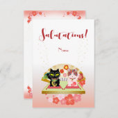 Maneki Neko Lucky Poiluna RSVP Kaartje (Voorkant / Achterkant)