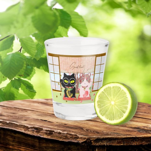 Maneki Neko Lucky Poiluna Shot Glas