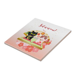 Maneki Neko Lucky Poiluna Tegeltje