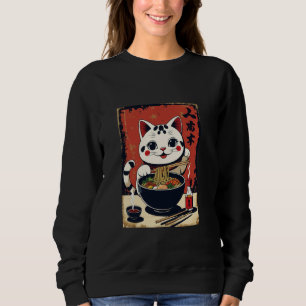 Maneki Neko Lucky Ramen Soep Kat Geluksbrenger Trui