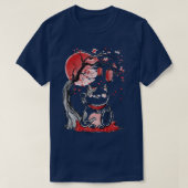 maneki neko maffe kat zwaait arm red Moon beckonin T-shirt (Design voorkant)