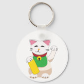 Maneki Neko of Lokkende Kat Sleutelhanger (Achterkant)