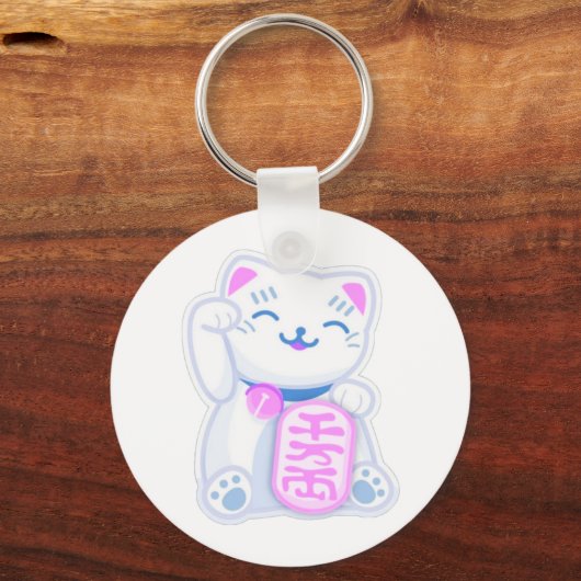 maneki neko pastel sleutelhanger (Voorkant)