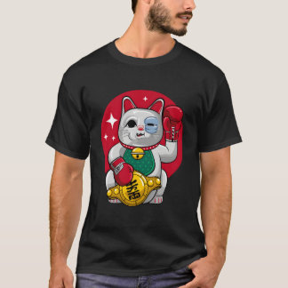 Maneki Neko pech bokskat T-shirt