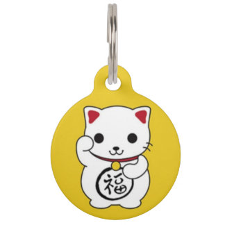 Maneki Neko Pet ID Tag Huisdierpenning