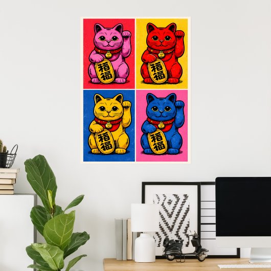 Maneki Neko Poster (Thuiskantoor)