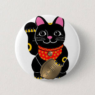 Maneki Neko Ronde Button 5,7 Cm