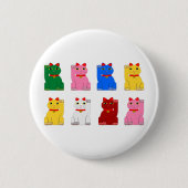 maneki neko ronde button 5,7 cm (Voorkant)