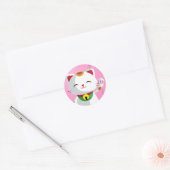 Maneki Neko Ronde Sticker (Envelop)
