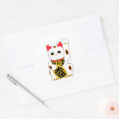 Maneki Neko Ronde Sticker (Envelop)