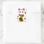 Maneki Neko Ronde Sticker (Tas)