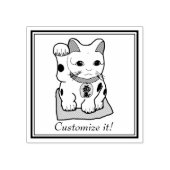 Maneki Neko Rubberstempel (Afrduk)