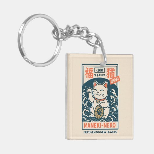 Maneki-Neko Sleutelhanger (Voorkant Links)