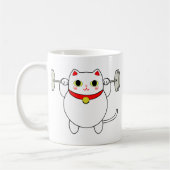 Maneki Neko Squatting Cat Koffiemok (Links)