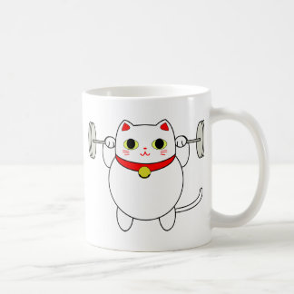 Maneki Neko Squatting Cat Koffiemok