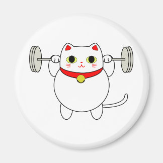 Maneki Neko Squatting Kat Magneet