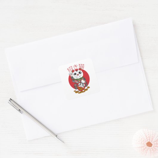 Maneki Neko Sticker (Envelop)