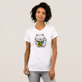 maneki neko t-shirt (Voorkant volledig)