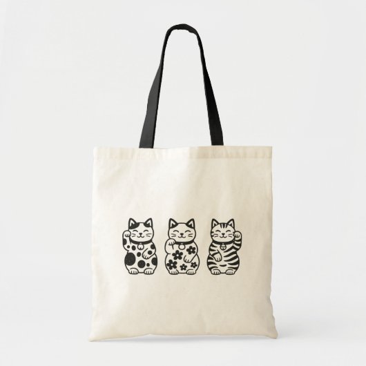 Maneki Neko Tote Bag (Voorkant)