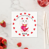 Maneki Neko voor Valentijnsdag Servet (Insitu)