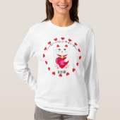 Maneki Neko voor Valentijnsdag T-shirt (Voorkant)