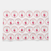 Maneki Neko voor Valentijnsdag Theedoek (Horizontaal)