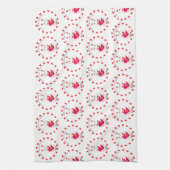 Maneki Neko voor Valentijnsdag Theedoek (Verticaal)