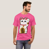 Maneki Neko Waving Cat T-shirt (Voorkant volledig)