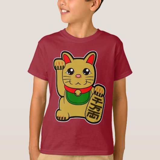 Maneki Neko's gelukskat T-shirt (Voorkant)