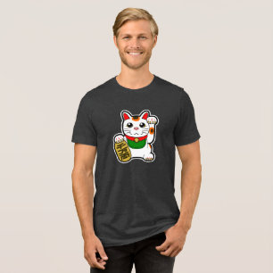 Maneki Neko's geluksvogel Tri-Blend Shirt