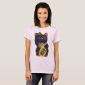 Maneki zwart t-shirt (Voorkant volledig)