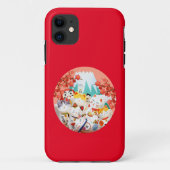 Manekineko Hanami Party Case-Mate iPhone Case (Achterkant)