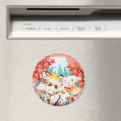 Manekineko Hanami Party Magneet (Insitu (Vaatwasser))