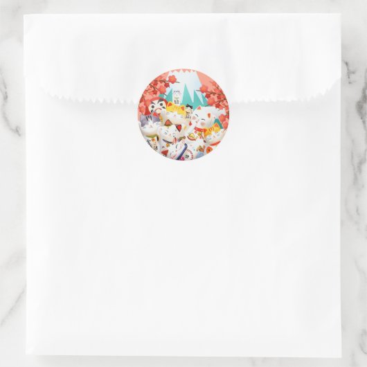 Manekineko Hanami Party Stickers (Tas)
