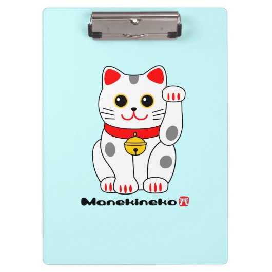 Manekineko-Lucky cat(beekkat) Klembord (Voorkant)