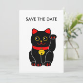 Manekineko-Lucky cat(beekkat) Save The Date (Staand voorkant)