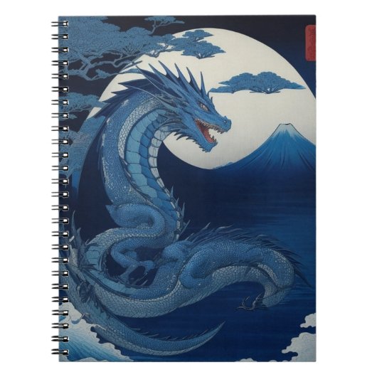 Manen Dragon van Fuji Notitieboek (Voorkant)