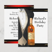 Manen leeftijd tot perfectie verjaardagsfeestje kaart (Voorkant / Achterkant)