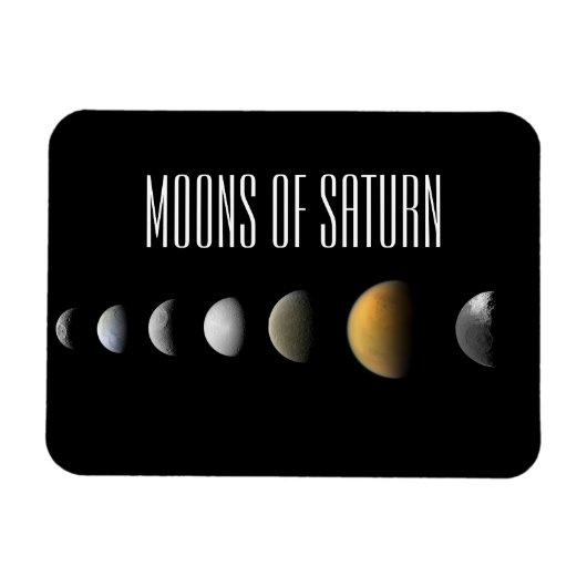 manen van Saturnus Magneet (Horizontaal)