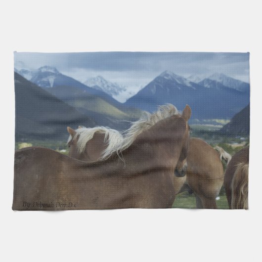 Manes & Mountains Kitchen Towel Theedoek (Horizontaal)