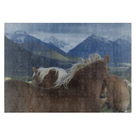Manes & Mountains snijboard Snijplank (Voorkant)