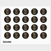 Maneschijn Betovering Ronde Sticker (Vel)