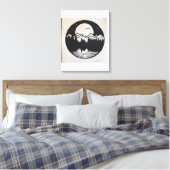 Maneschijn Canvas Afdruk (Insitu (Slaapkamer))